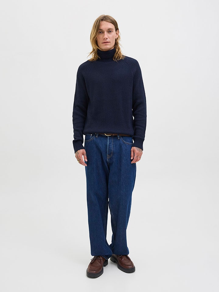Sveter Jack & Jones Dunkelblau 1150771 Rollkragenpullover in Dunkelblau - 2