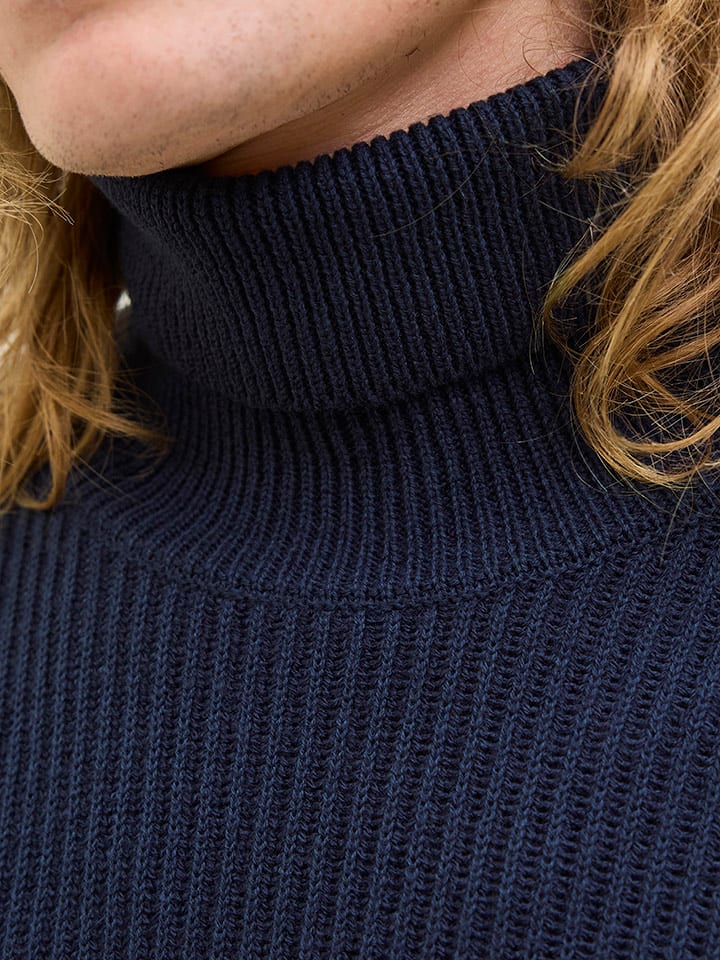 Sveter Jack & Jones Dunkelblau 1150771 Rollkragenpullover in Dunkelblau - 5