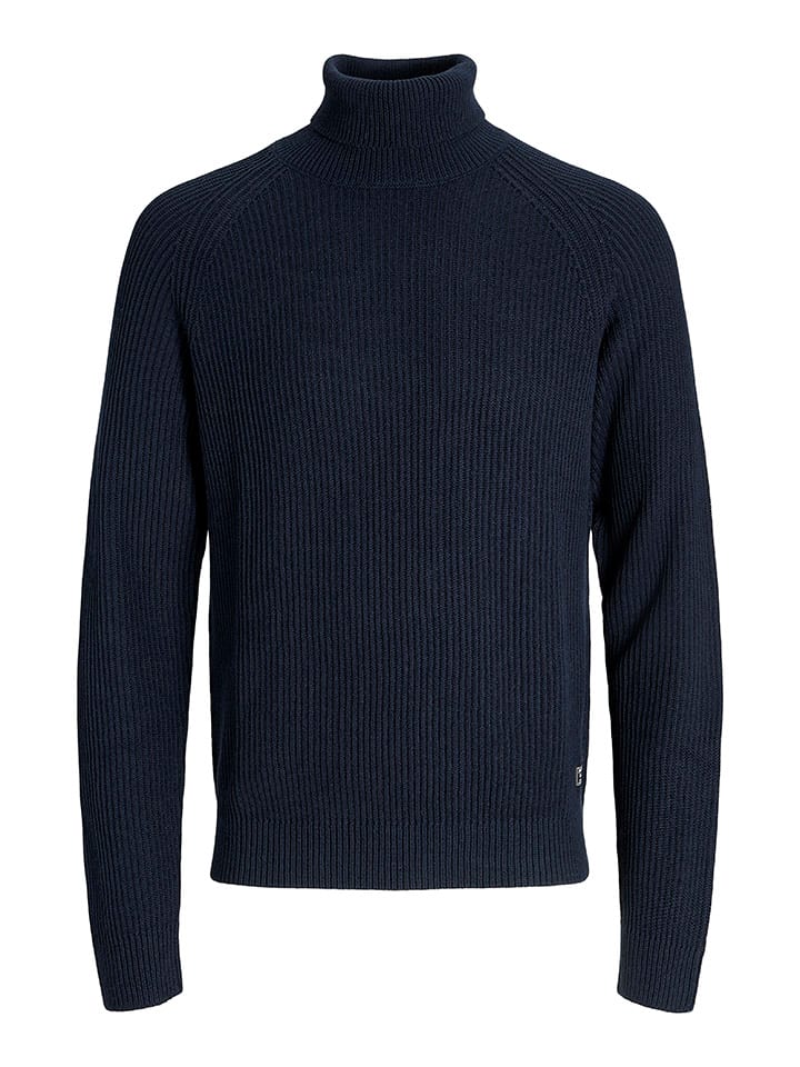 Sveter Jack & Jones Dunkelblau 1150771 Rollkragenpullover in Dunkelblau - 7