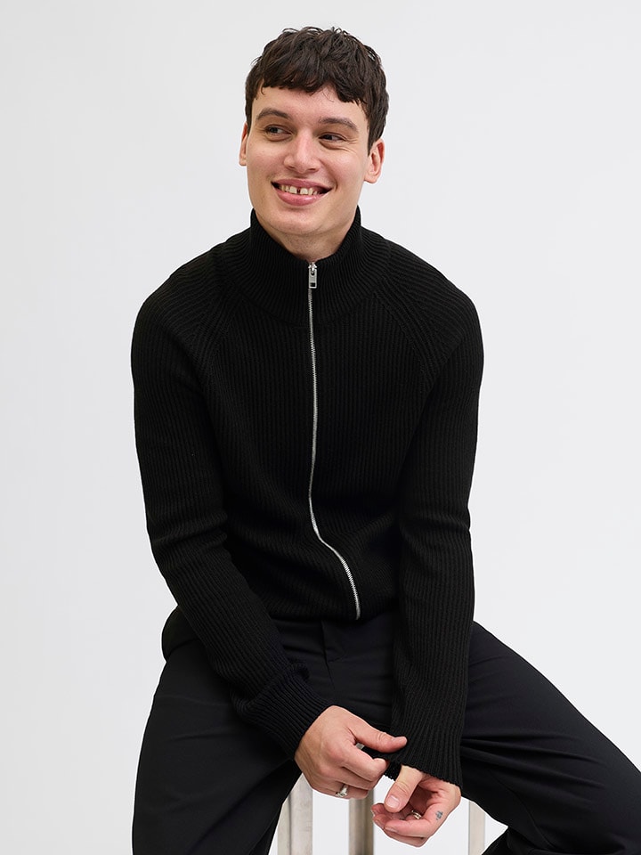 Sveter Jack & Jones Schwarz 3376161 Cardigan in Schwarz - 6