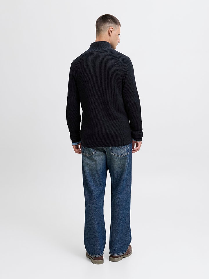 Sveter Jack & Jones Schwarz 258008 Cardigan in Dunkelblau - 3