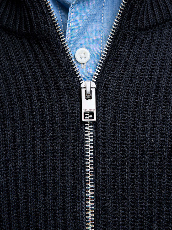 Sveter Jack & Jones Schwarz 258008 Cardigan in Dunkelblau - 5