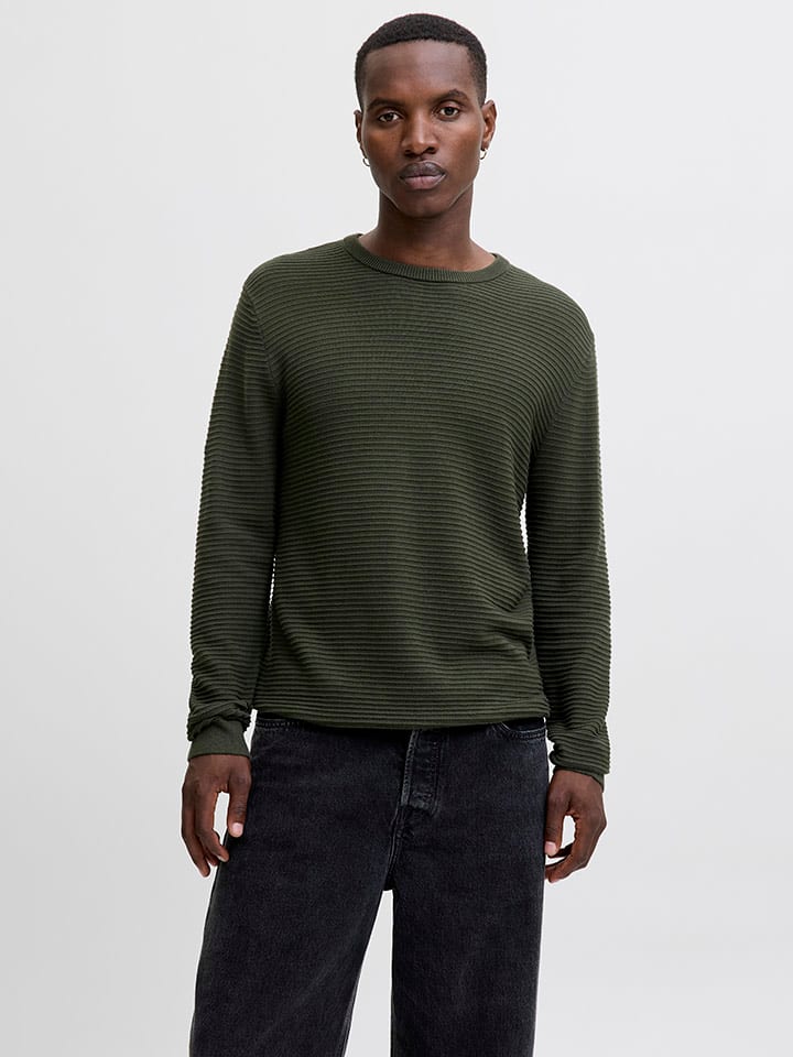 Sveter Jack & Jones Khaki 2347076 Pullover in Khaki - 3
