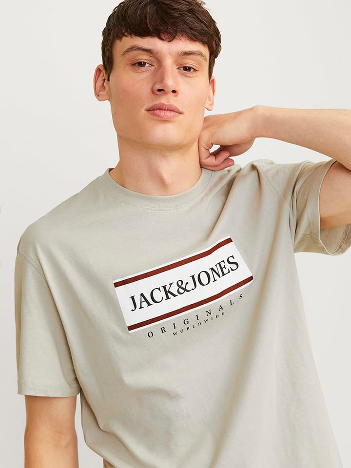 Tričko Jack & Jones Taupe 5123658 Shirt in Taupe - 5