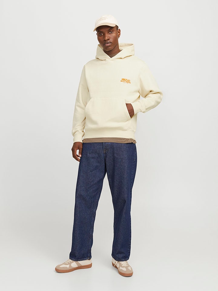 Mikina Jack & Jones Creme 1878050 Hoodie in Creme - 1