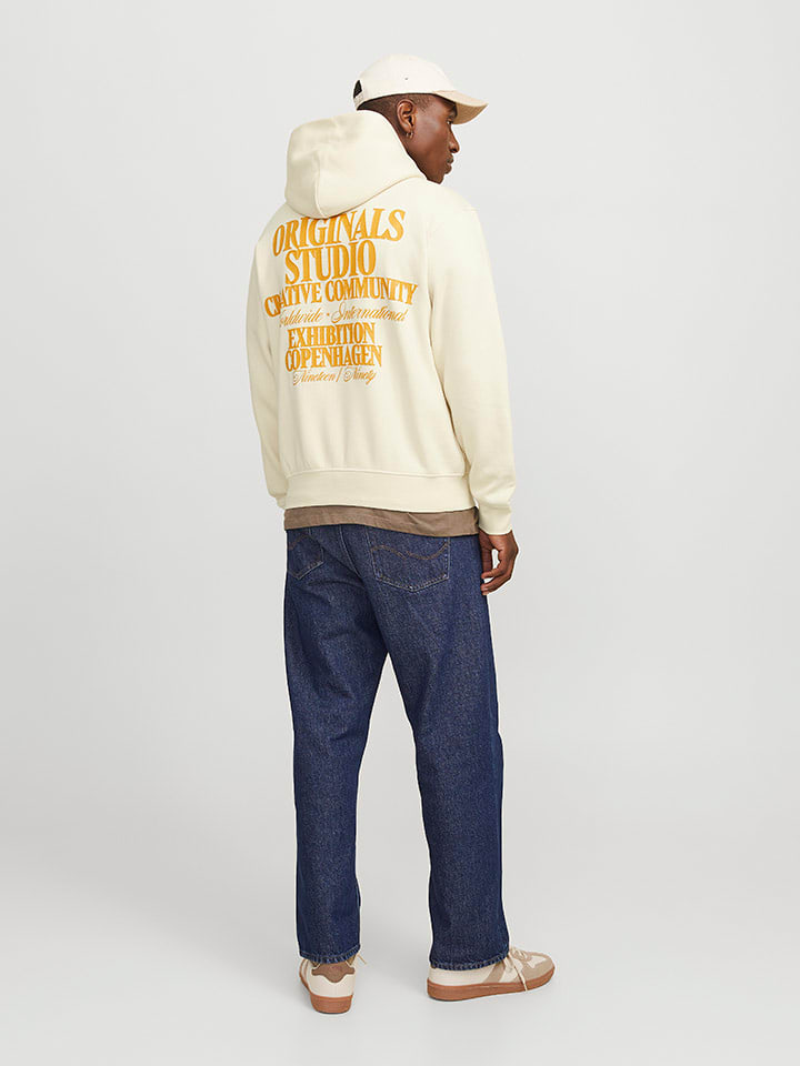 Mikina Jack & Jones Creme 1878050 Hoodie in Creme - 2