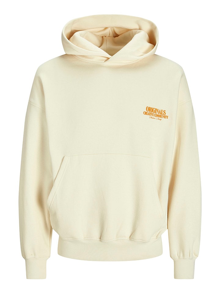 Mikina Jack & Jones Creme 1878050 Hoodie in Creme - 7