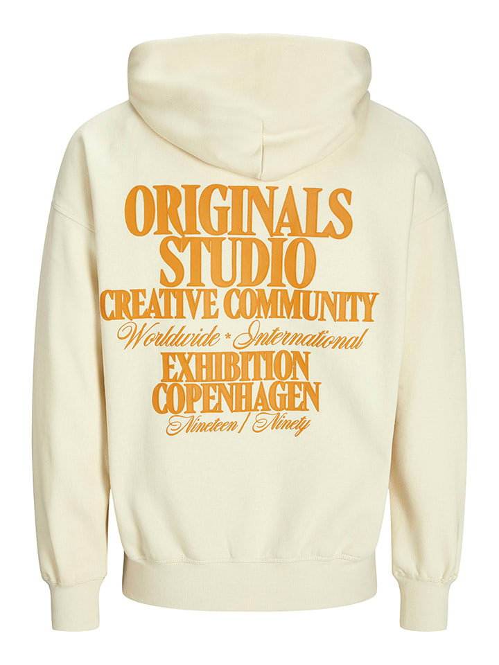 Mikina Jack & Jones Creme 1878050 Hoodie in Creme - 8