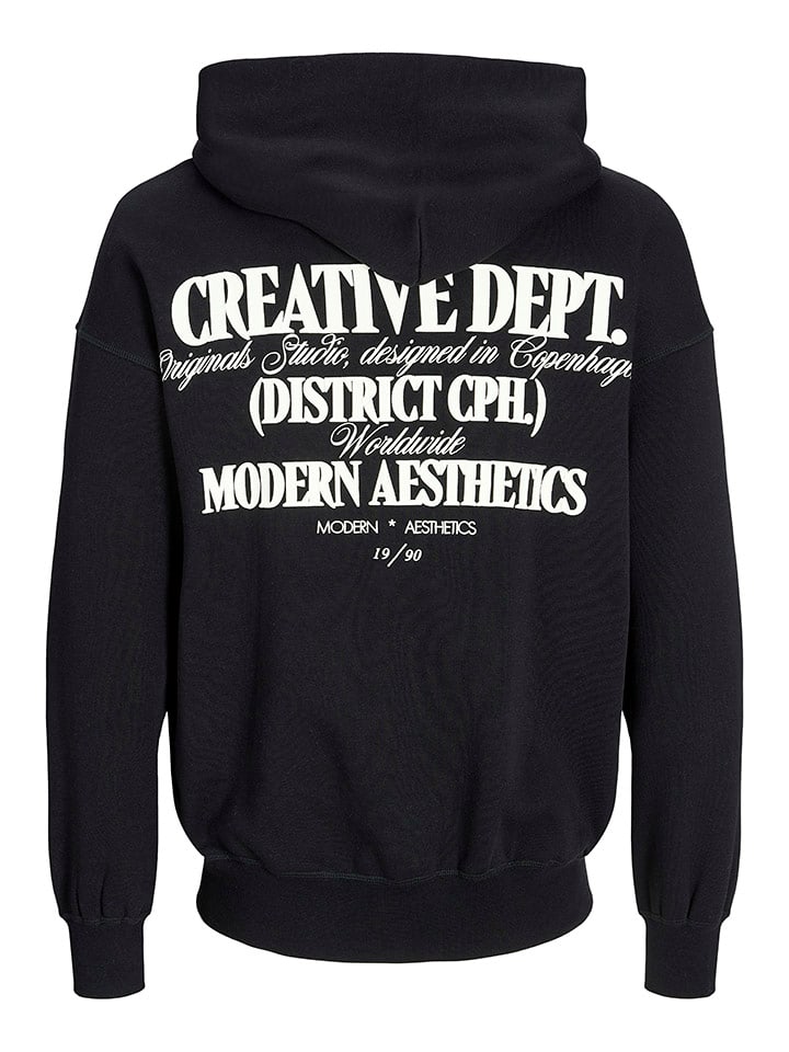 Mikina Jack & Jones Schwarz 8368787 Hoodie in Schwarz - 7