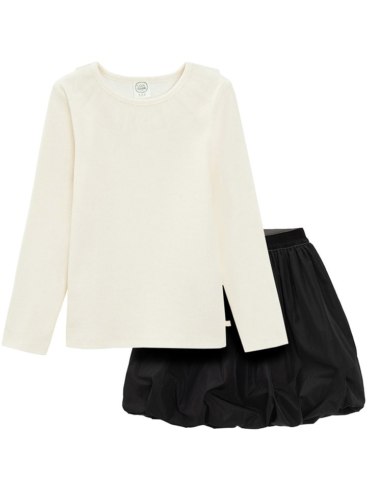 Tričko COOL CLUB Creme/ Schwarz 4452863 2tlg. Outfit in Creme/ Schwarz - 2