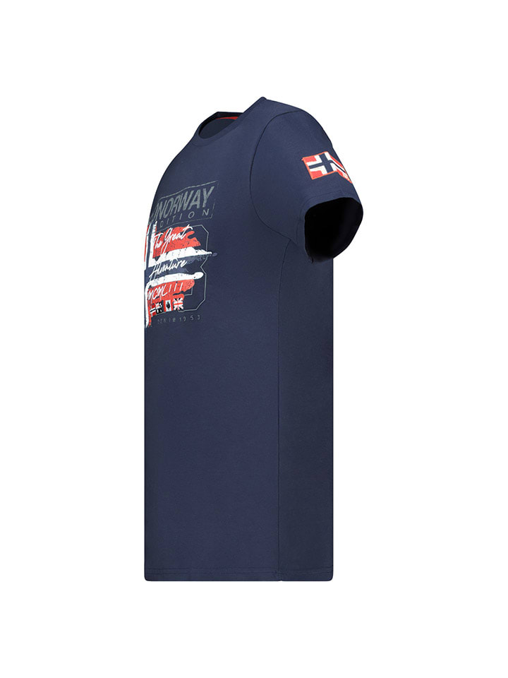 Tričko Geographical Norway Dunkelblau 7581680 Shirt "Jrusty" in Dunkelblau - 3