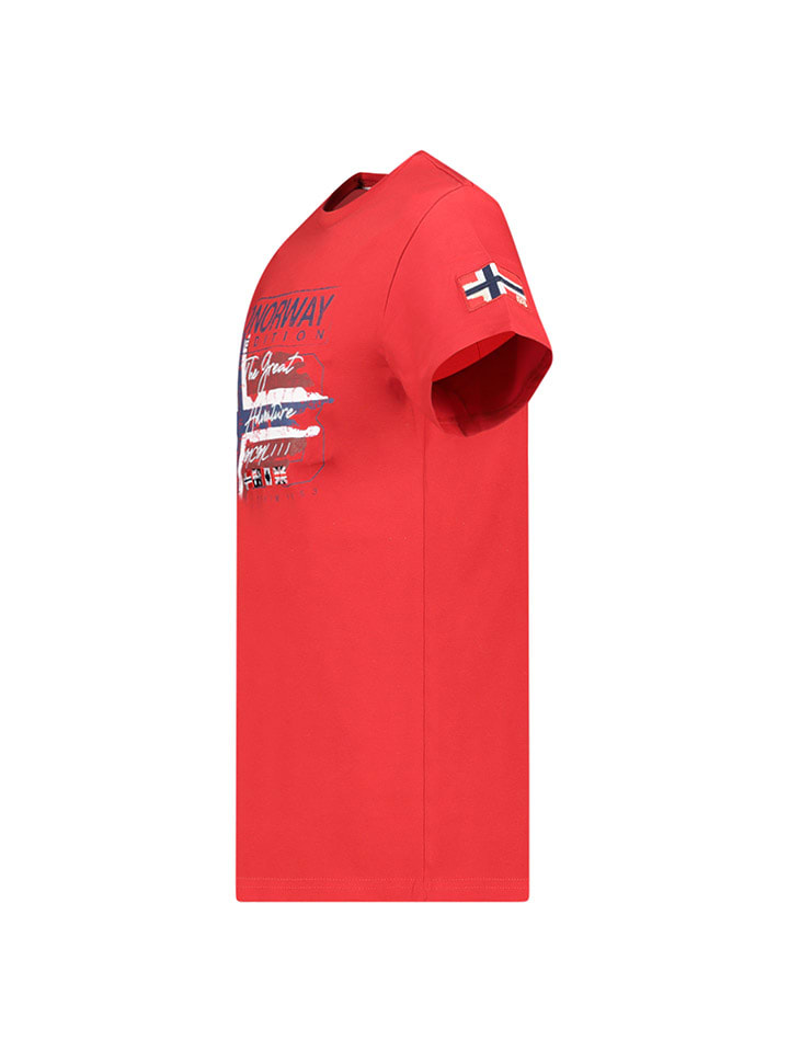 Tričko Geographical Norway Rot 2271695 Shirt "Jrusty" in Rot - 3