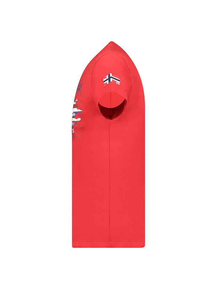 Tričko Geographical Norway Rot 2271695 Shirt "Jrusty" in Rot - 4