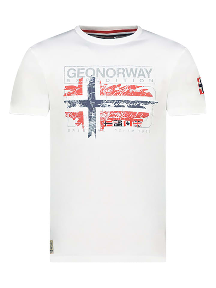 Tričko Geographical Norway Weiß 9947509 Shirt "Jrusty" in Weiß - 1