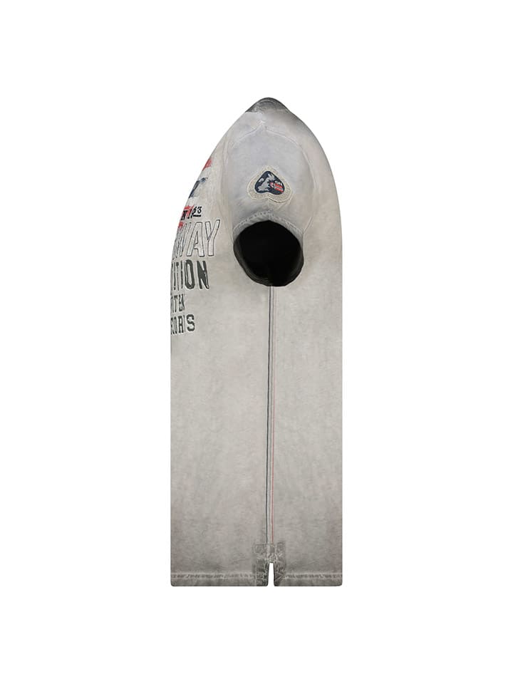 Tričko Geographical Norway Grau 3875850 Shirt "Jelegant" in Grau - 4