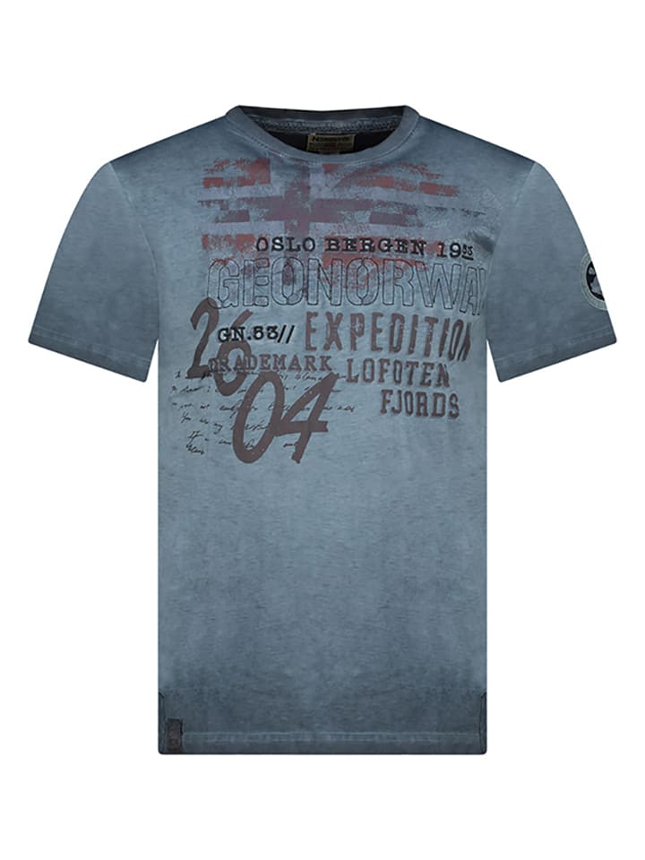 Tričko Geographical Norway Dunkelblau 6451516 Shirt "Jelegant" in Dunkelblau - 1