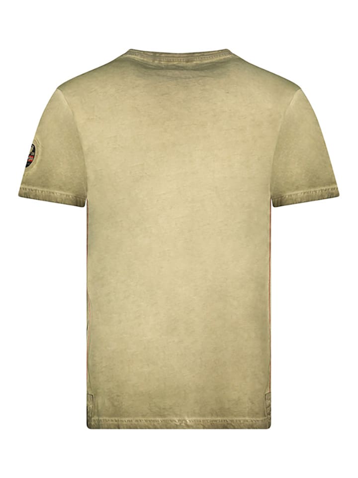 Tričko Geographical Norway Khaki 7124090 Shirt "Jelegant" in Khaki - 2