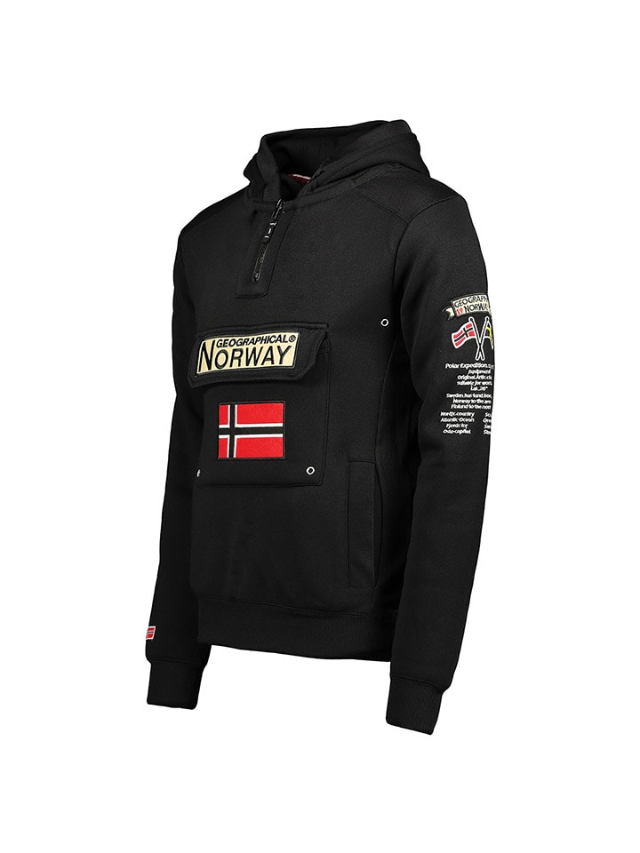 Detská mikina Geographical Norway Schwarz 6799588 Hoodie "Gymclass" in Schwarz - 3