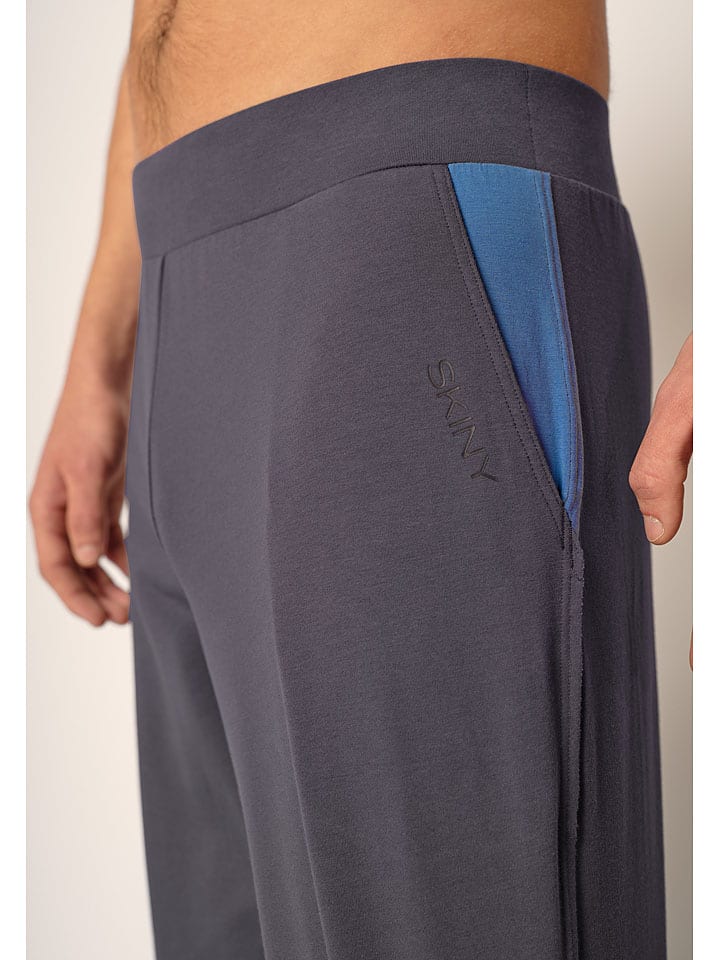 Skiny Anthrazit 1207030 Pyjama-Hose in Anthrazit - 3