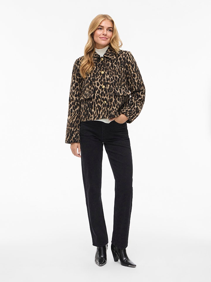 Bunda Vila Schwarz/ Beige 9809734 Übergangsjacke in Schwarz/ Beige - 3