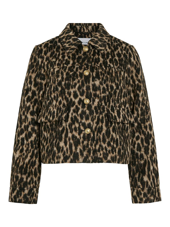 Bunda Vila Schwarz/ Beige 9809734 Übergangsjacke in Schwarz/ Beige - 6