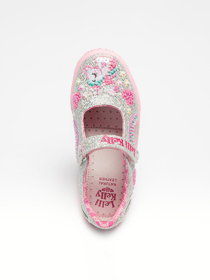 Boty Lelli Kelly Silber/ Rosa 7426312 Hausschuhe "Luce" in Silber/ Rosa - 2