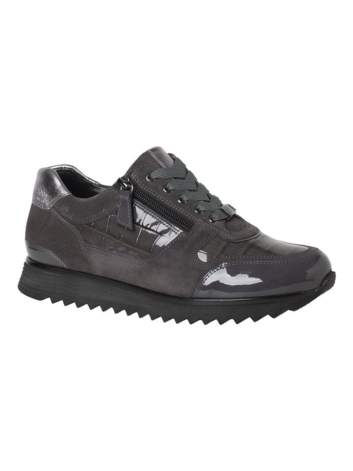 Tenisky HASSIA Anthrazit 4094983 Leder-Sneakers "Porto" in Anthrazit - 1