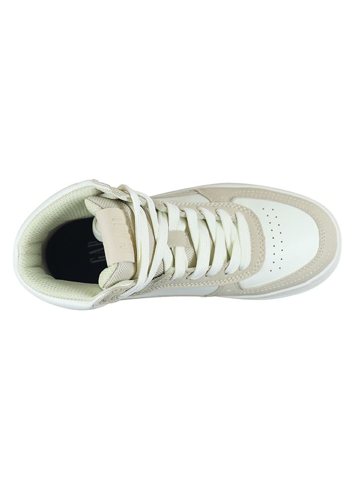 Boty GAP Creme 3839409 Sneakers "Paradise Mid" in Creme - 4
