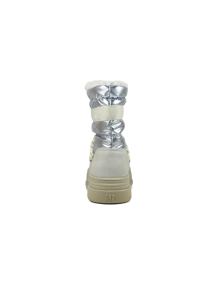 Boty GAP Silver/ Creme 6916667 Boots "Paradise High Nyl" in Silver/ Creme - 2