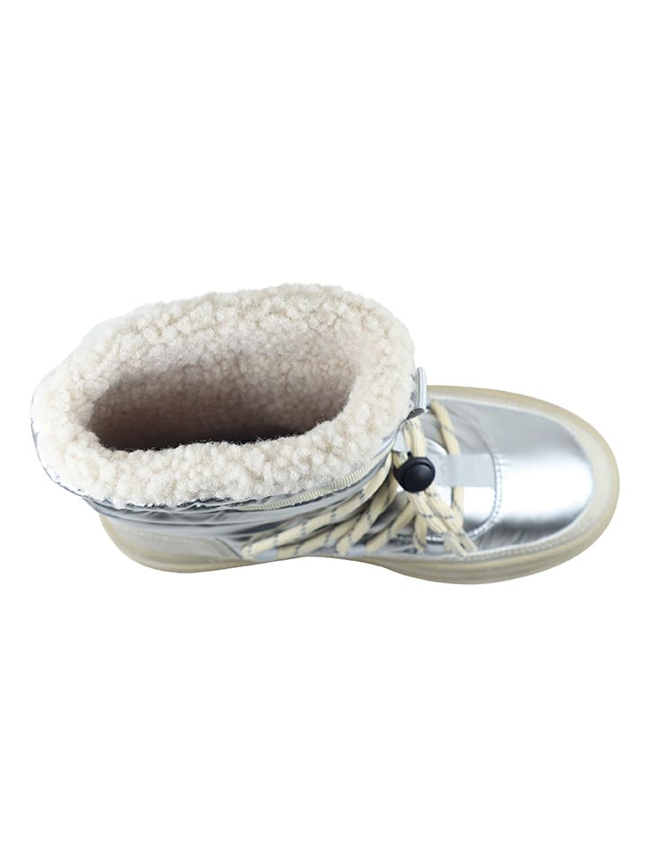 Boty GAP Silver/ Creme 6916667 Boots "Paradise High Nyl" in Silver/ Creme - 4