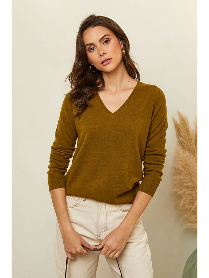 Soft Cashmere Oliv 3834076 Pullover in Oliv - 1