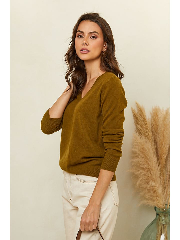 Soft Cashmere Oliv 3834076 Pullover in Oliv - 2