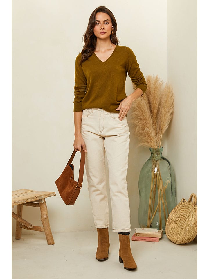 Soft Cashmere Oliv 3834076 Pullover in Oliv - 5