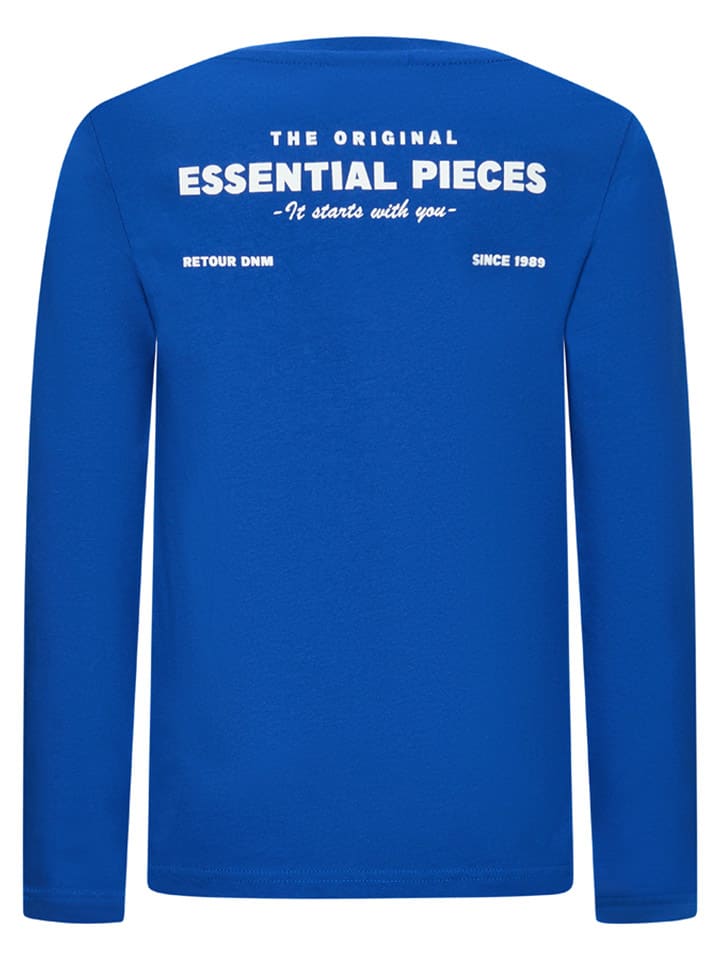 Tričko Retour Blau 651555 Longsleeve "Kjell" in Blau - 2
