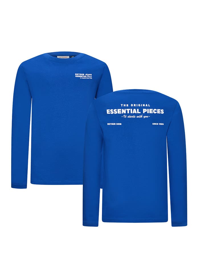 Tričko Retour Blau 651555 Longsleeve "Kjell" in Blau - 3