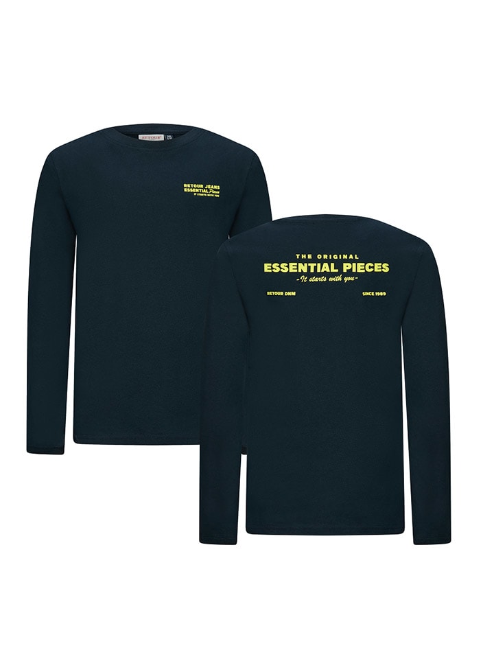 Tričko Retour Dunkelblau 963675 Longsleeve "Kjell" in Dunkelblau - 3