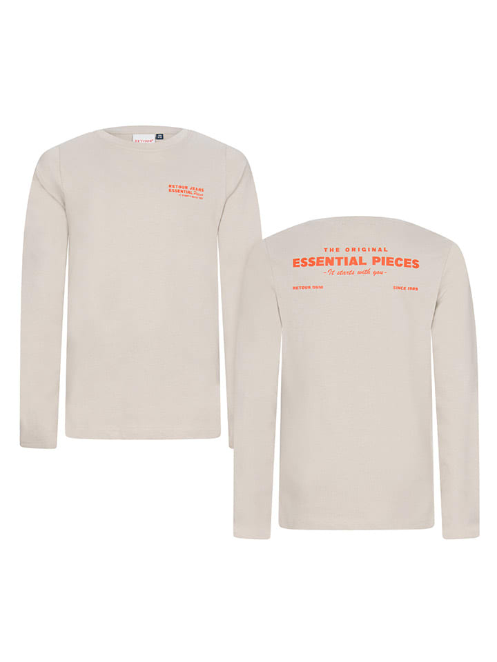 Tričko Retour Beige 1900014 Longsleeve "Kjell" in Beige - 3