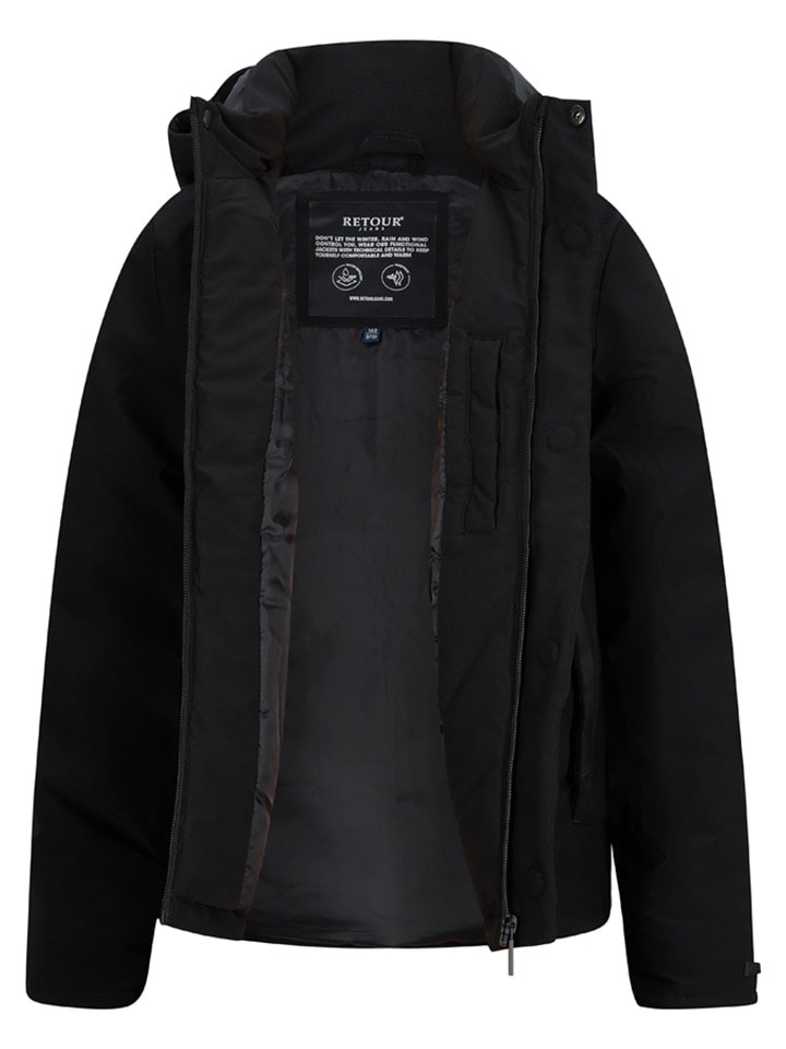 Retour Schwarz 880877 Winterjacke "Ebbe" in Schwarz - 3