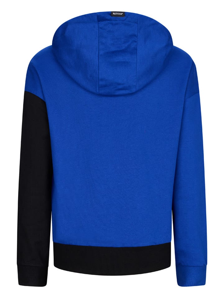 Dětská mikina Retour Blau/ Schwarz 6638306 Hoodie "Novan" in Blau/ Schwarz - 2