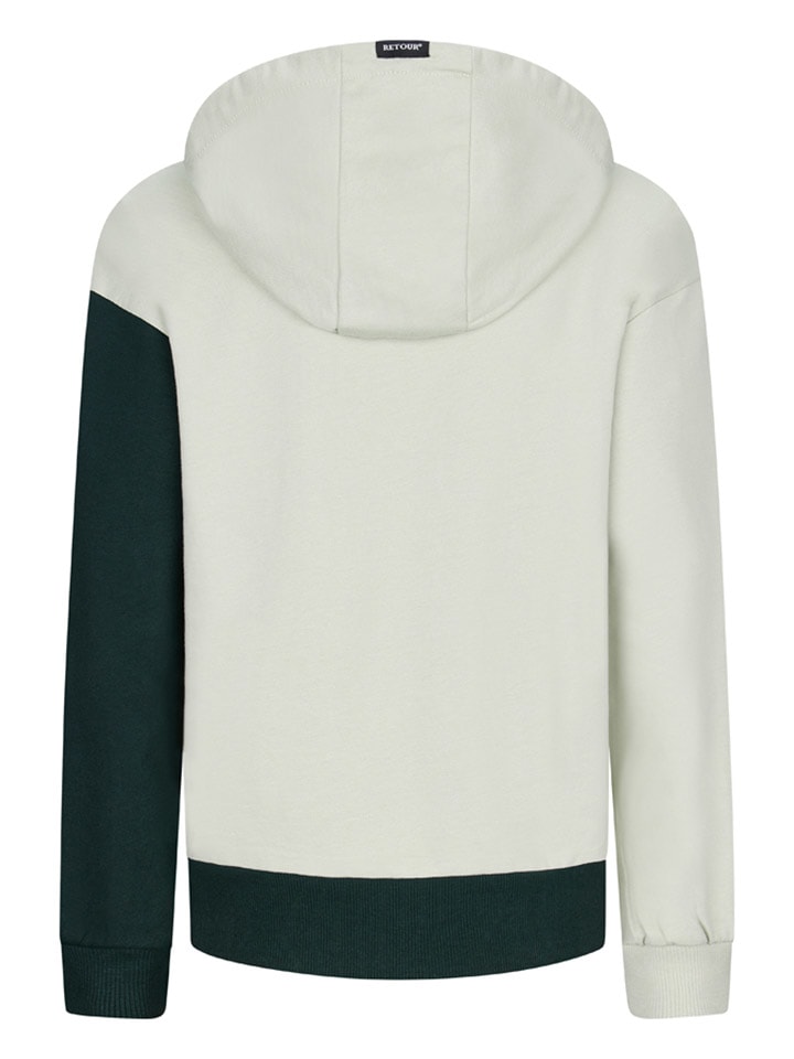 Dětská mikina Retour Creme/ Grün 2879257 Hoodie "Novan" in Creme/ Grün - 2