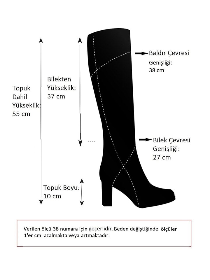 Kozačky trendyol Schwarz 336915 Stiefel in Schwarz - 4
