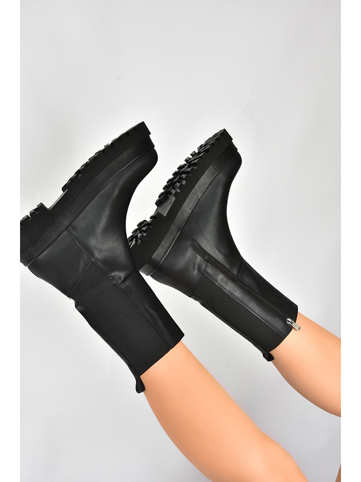 Kozačky trendyol Schwarz 7770570 Stiefeletten in Schwarz - 2
