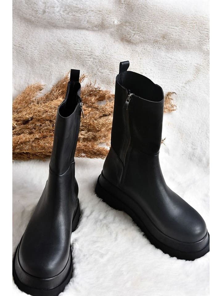 Kozačky trendyol Schwarz 7770570 Stiefeletten in Schwarz - 5
