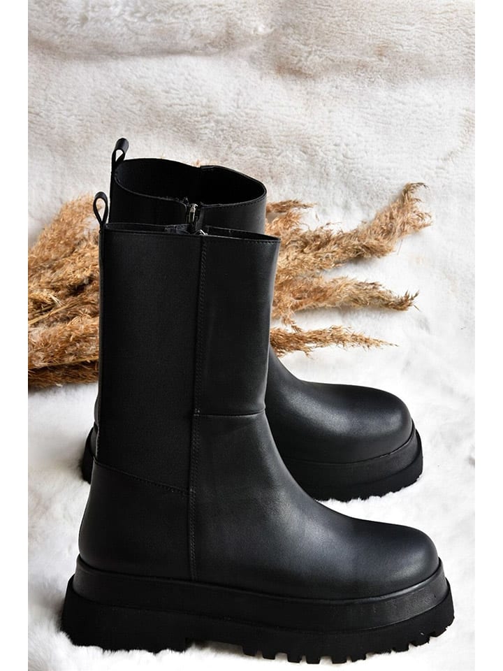 Kozačky trendyol Schwarz 7770570 Stiefeletten in Schwarz - 6