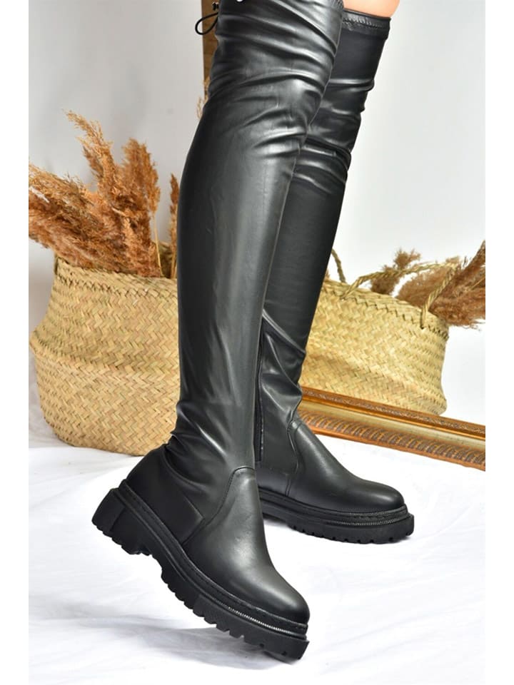 Kozačky trendyol Schwarz 8580877 Stiefel in Schwarz - 4