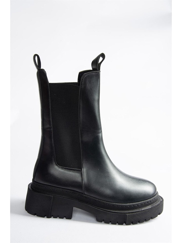 Kozačky trendyol Schwarz 841433 Stiefeletten in Schwarz - 5