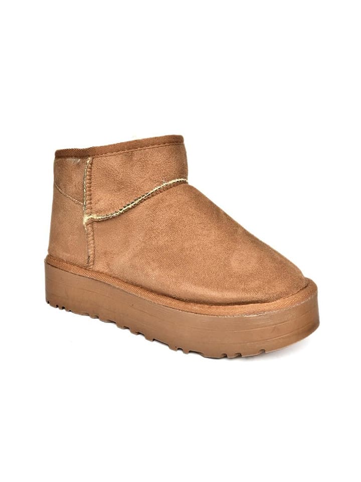 Boty trendyol Hellbraun 419237 Leder-Ankle-Boots in Hellbraun - 8