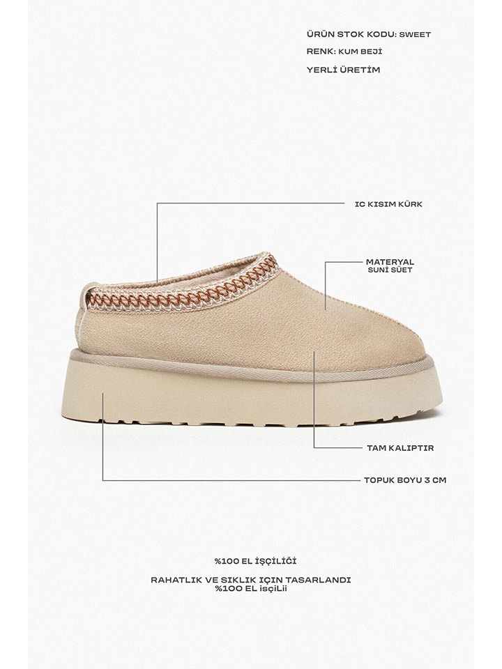 Boty trendyol Beige 9328375 Leder-Ankle-Boots in Beige - 8