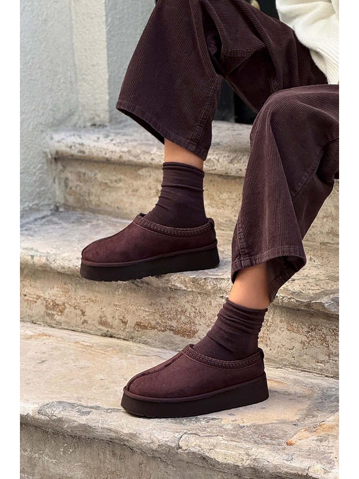 Boty trendyol Braun 8144176 Leder-Ankle-Boots in Braun - 4