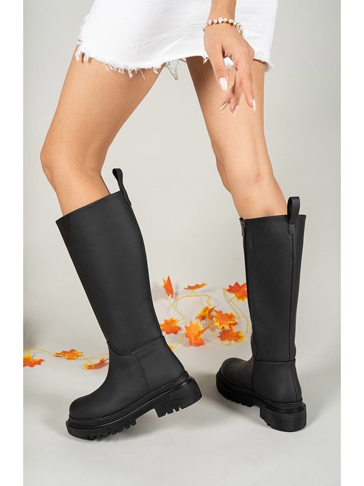 Kozačky trendyol Schwarz 1113996 Stiefel in Schwarz - 5
